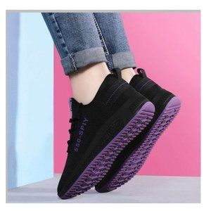 Women's breathable casual lace-up sneakers